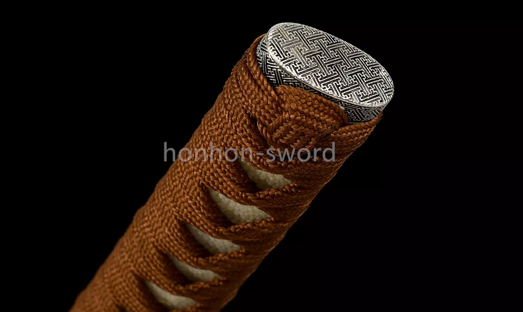 Épée de samouraï japonaise en acier plié noir, katana, lame tranchante faite à la main, noire 