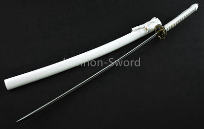 Katana à lame bleue en acier à haute teneur en carbone 1095, épée de samouraï japonais, épée complète noire 