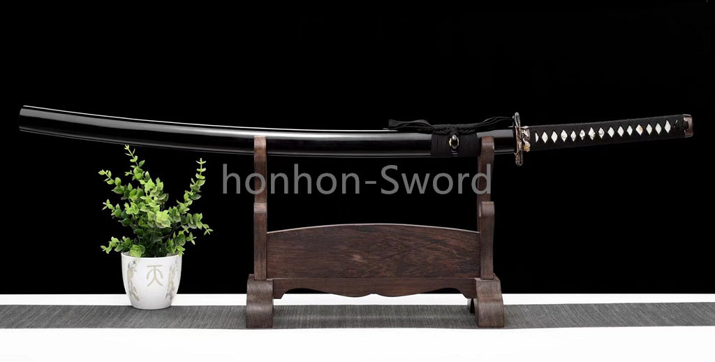 Twisted Pattern Damascus Folded Steel Katana Japanese Samurai Sword Full Tang