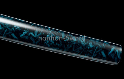 Épée de samouraï japonaise en acier plié noir, katana, lame tranchante faite à la main, noire 