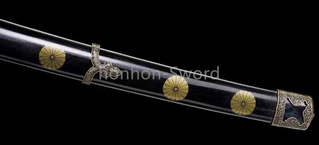 Japanisches Samurai-Schwert Katana aus schwarzem gefaltetem Stahl, Full Tang, handgefertigt, scharfe Klinge, schwarz 