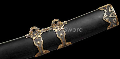 12" Damascus Folded Steel Japanese Tanto UNOKUBI-ZUKURI Samurai Sword Real Sharp