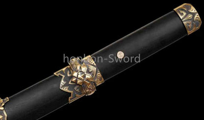 12" Damascus Folded Steel Japanese Tanto UNOKUBI-ZUKURI Samurai Sword Real Sharp