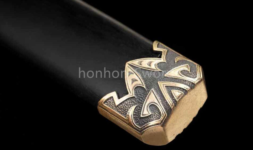 12" Damascus Folded Steel Japanese Tanto UNOKUBI-ZUKURI Samurai Sword Real Sharp