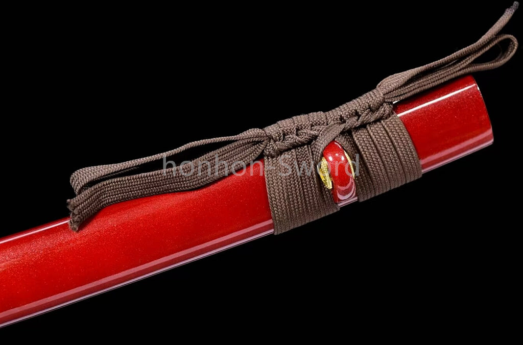 Damascus Folded Steel Japanese Wakizashi Samurai Sword Full Tang Sharp for Battle