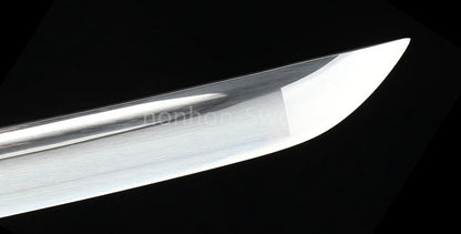 Katana à lame bleue en acier à haute teneur en carbone 1095, épée de samouraï japonais, épée complète noire 