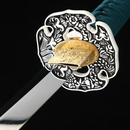 26inch Japanese Katana 1095 High Carbon Steel Samurai Sword Alloy Tsuba Mirrorpolish Real For Battle
