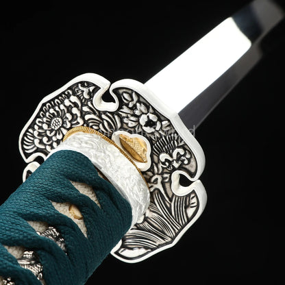 26inch Japanese Katana 1095 High Carbon Steel Samurai Sword Alloy Tsuba Mirrorpolish Real For Battle