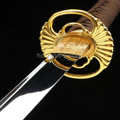1095 High Carbon Steel 26inch Japanese Katana Samurai Sword Mirrorpolish Blade Alloy Tsuba Real For Battle