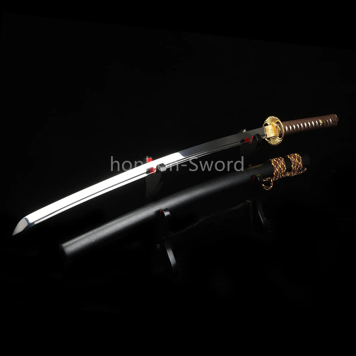 1095 High Carbon Steel 26inch Japanese Katana Samurai Sword Mirrorpolish Blade Alloy Tsuba Real For Battle