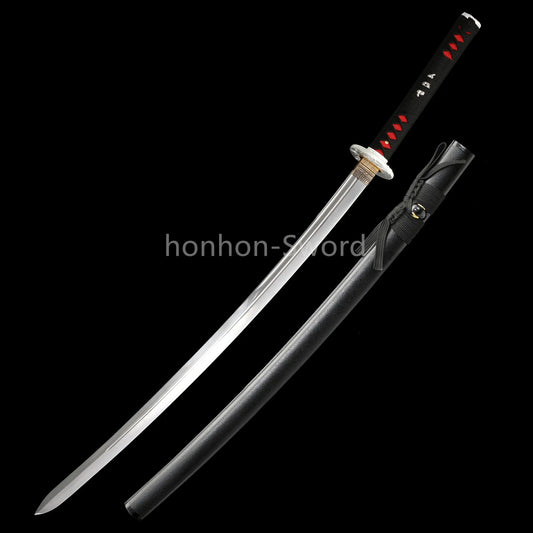 26inch Japanese Katana 1095 High Carbon Steel Samurai Sword Alloy Tsuba Real For Battle