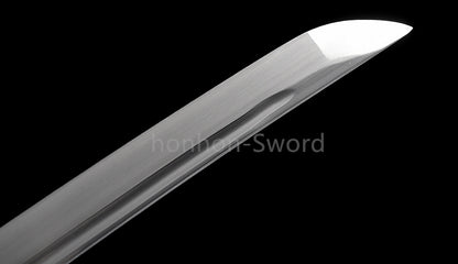Katana à lame bleue en acier à haute teneur en carbone 1095, épée de samouraï japonais, épée complète noire 