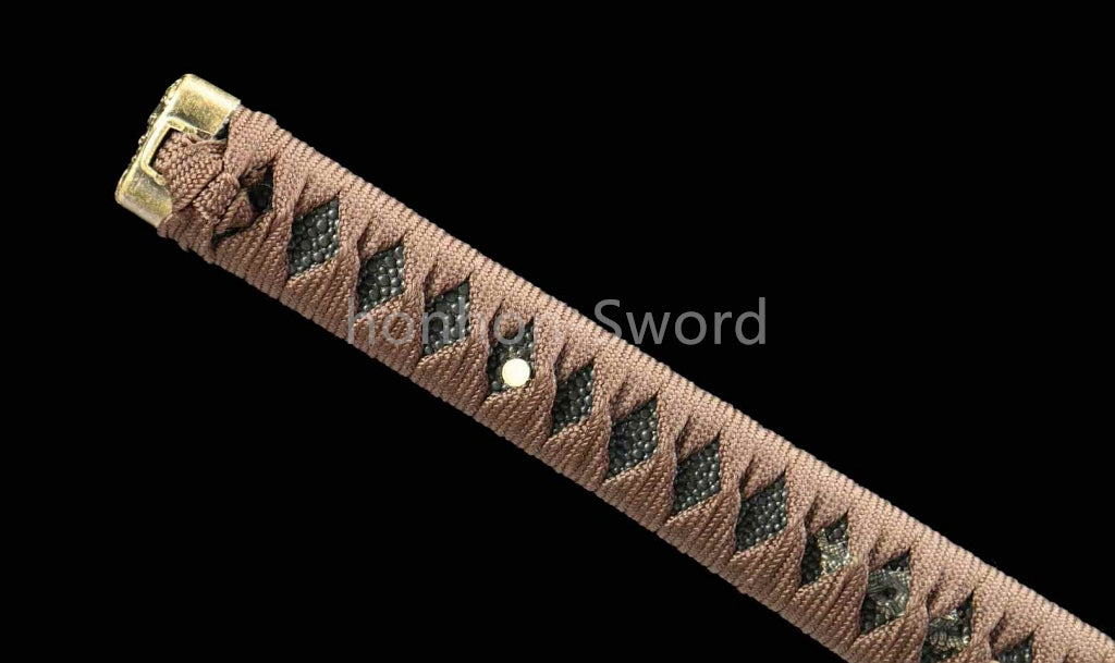 Katana à lame bleue en acier à haute teneur en carbone 1095, épée de samouraï japonais, épée complète noire 