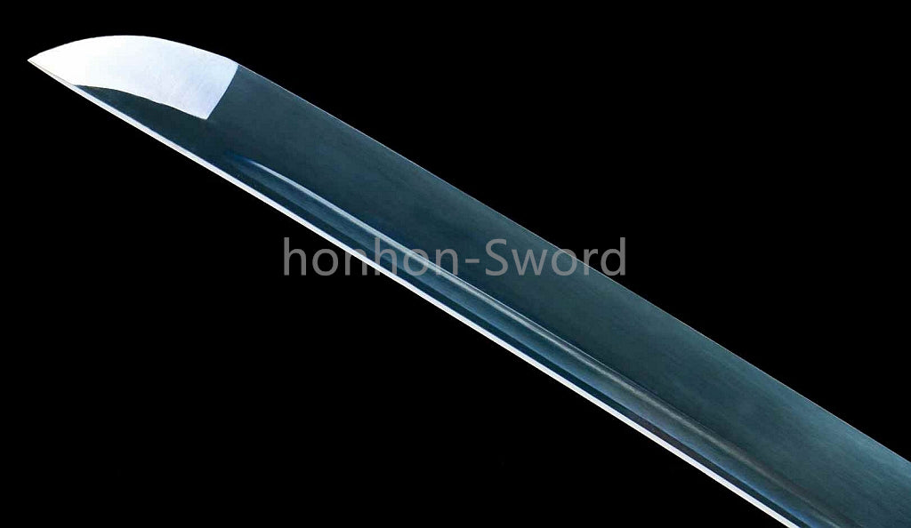 Katana à lame bleue en acier à haute teneur en carbone 1095, épée de samouraï japonais, épée complète noire 