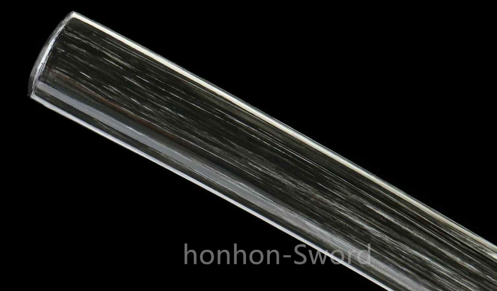 Katana à lame bleue en acier à haute teneur en carbone 1095, épée de samouraï japonais, épée complète noire 