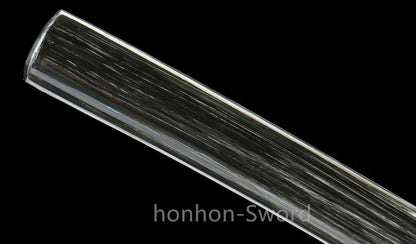 Katana à lame bleue en acier à haute teneur en carbone 1095, épée de samouraï japonais, épée complète noire 