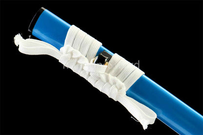 1060 Carbon Steel Functional Katana Japanese Samurai Sword Full Tang Blue Blade