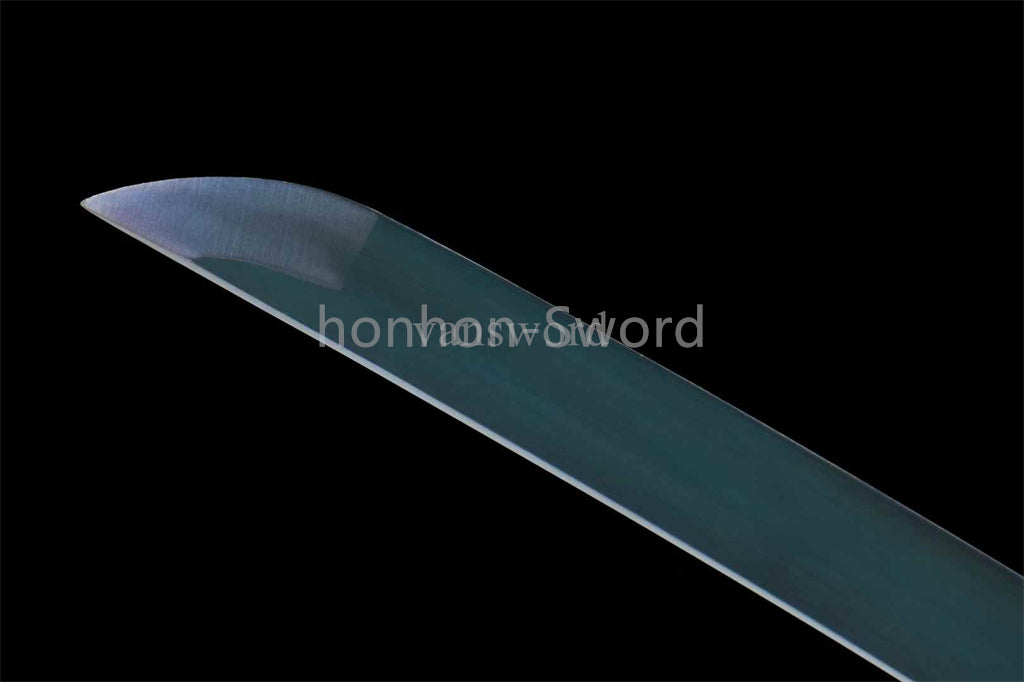 1060 Carbon Steel Functional Katana Japanese Samurai Sword Full Tang Blue Blade