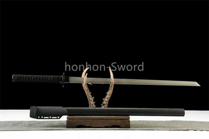 1045 Carbon Steel Tactical Katana Japanese Samurai Sword Full Tang Chokuto