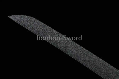 Ceramics Coated 1045 Carbon Steel Tactical Katana Japanese Samurai Sword Black