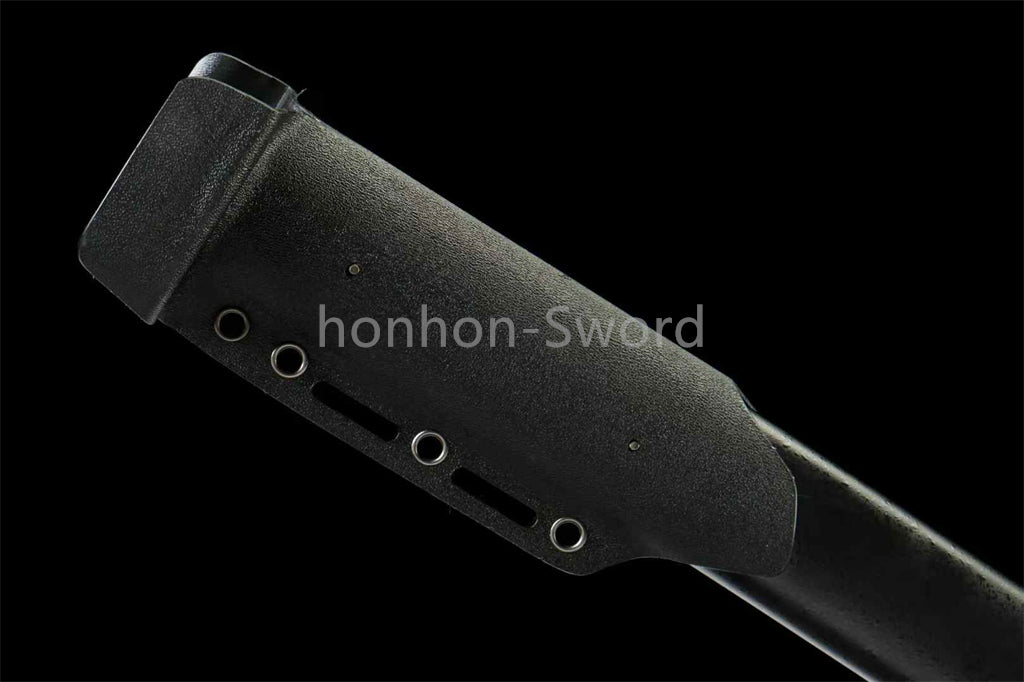 Ceramics Coated 1045 Carbon Steel Tactical Katana Japanese Samurai Sword Black