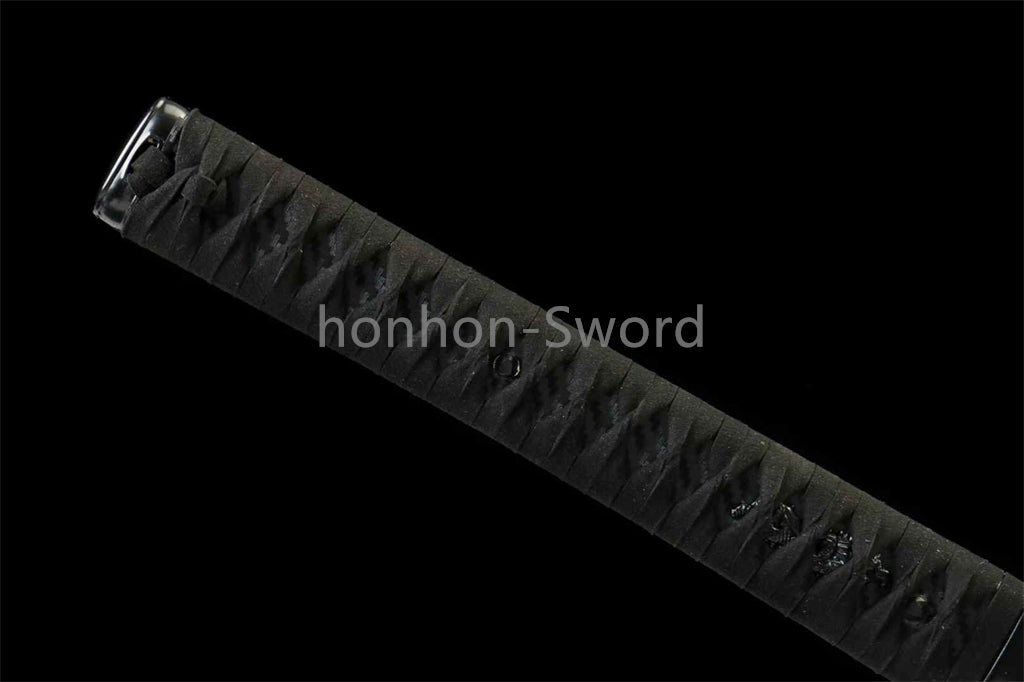 Ceramics Coated 1045 Carbon Steel Tactical Katana Japanese Samurai Sword Black