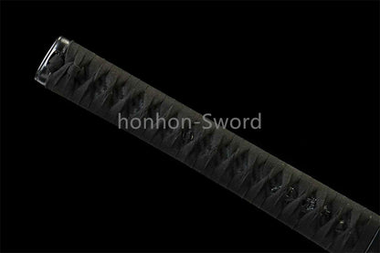Ceramics Coated 1045 Carbon Steel Tactical Katana Japanese Samurai Sword Black