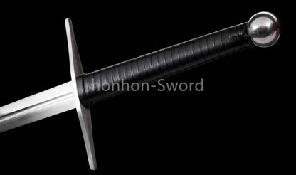 Katana en acier à haute teneur en manganèse, épée de samouraï japonais, prête pour la bataille, Saya blanche dorée 
