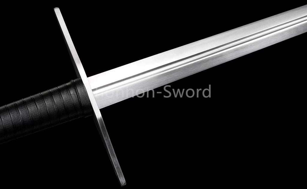 Katana en acier à haute teneur en manganèse, épée de samouraï japonais, prête pour la bataille, Saya blanche dorée 