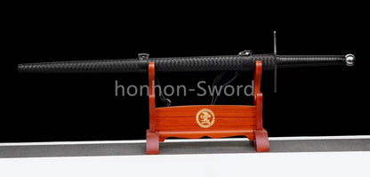 Katana en acier à haute teneur en manganèse, épée de samouraï japonais, prête pour la bataille, Saya blanche dorée 