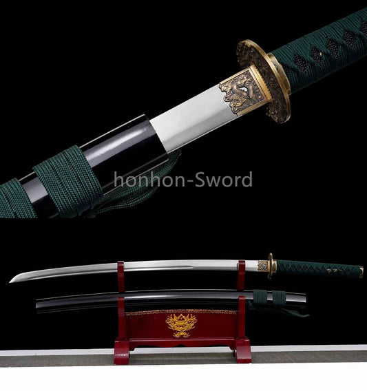 1095 High Carbon Steel Japanese Samurai Sword Katana Full Tang Real Black