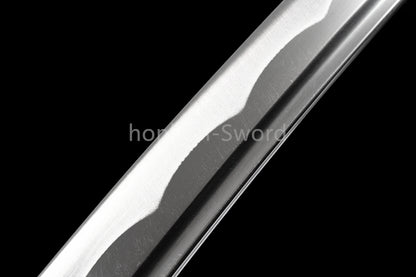 Japanese Tanto Handmade Carbon Steel Sword Full Tang Budget Sword Black