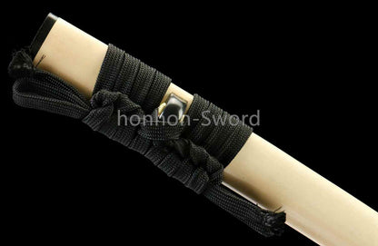 1095 High Carbon Steel Blade Japanese Samurai Katana Sword Sharp White Saya