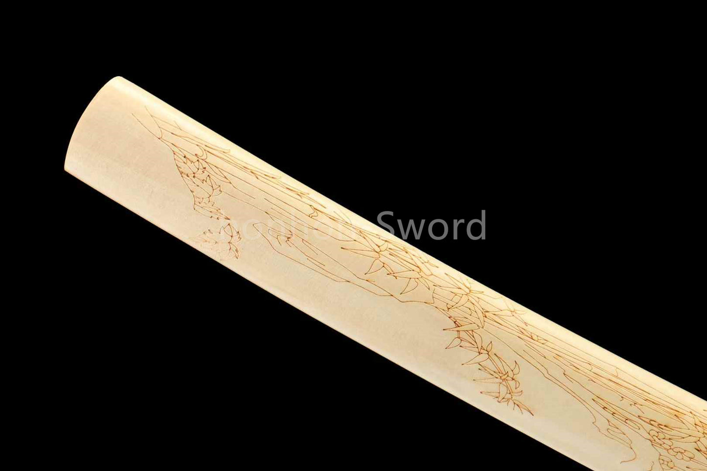 1095 High Carbon Steel Blade Japanese Samurai Katana Sword Sharp White Saya