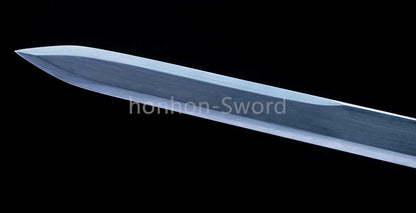 High Manganese Steel Chinese Tang Dynasty Jian Chinese Jian Sword Rosewood Sheath