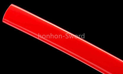 Katana en acier à haute teneur en manganèse, épée de samouraï japonais, prête pour la bataille, Saya blanche dorée 