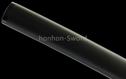 1095 Kohlenstoffstahl Katana Blaue Klinge Japanisches Samurai-Schwert Full Tang Schwarz 