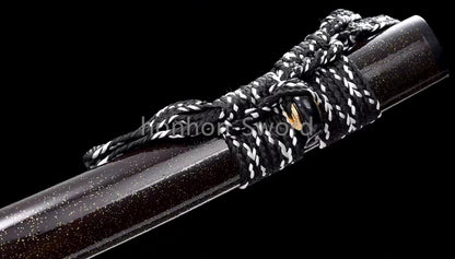 Japanese Katana 1095 High Carbon Steel Blue Blade Samurai Sword Full Tang Battle