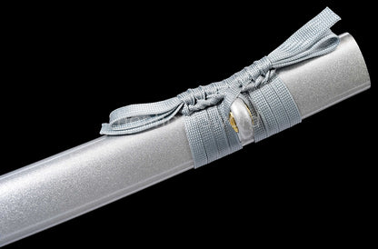 Katana à lame bleue en acier à haute teneur en carbone 1095, épée de samouraï japonais, épée complète noire 