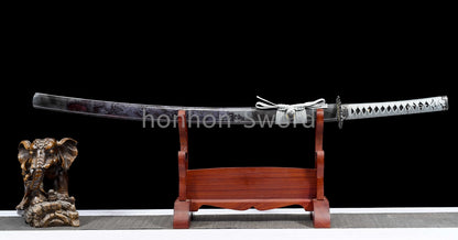 High Manganese Steel Japanese Katana Samurai Sword Full Tang Sharp Battle Ready