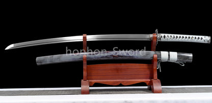 High Manganese Steel Japanese Katana Samurai Sword Full Tang Sharp Battle Ready