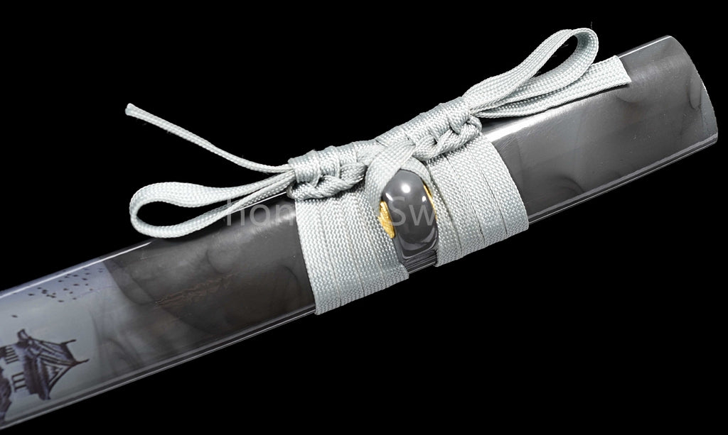 High Manganese Steel Japanese Katana Samurai Sword Full Tang Sharp Battle Ready