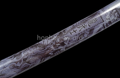 High Manganese Steel Japanese Katana Samurai Sword Full Tang Sharp Battle Ready