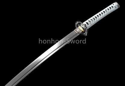 High Manganese Steel Japanese Katana Samurai Sword Full Tang Sharp Battle Ready