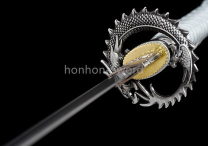 High Manganese Steel Japanese Katana Samurai Sword Full Tang Sharp Battle Ready