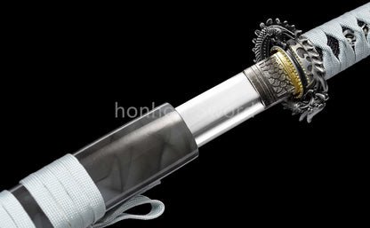 High Manganese Steel Japanese Katana Samurai Sword Full Tang Sharp Battle Ready