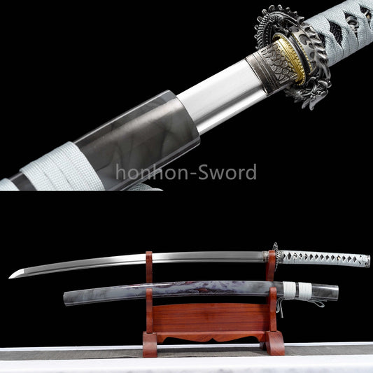 High Manganese Steel Japanese Katana Samurai Sword Full Tang Sharp Battle Ready