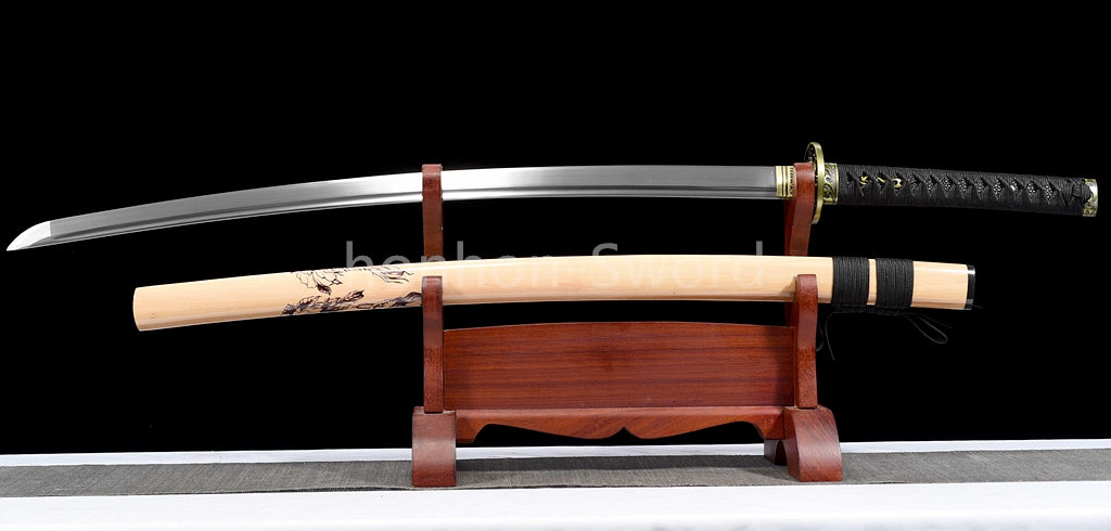 High Manganese Steel Japanese Katana Samurai Sword Full Tang Real Battle Ready