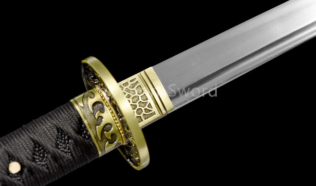 High Manganese Steel Japanese Katana Samurai Sword Full Tang Real Battle Ready