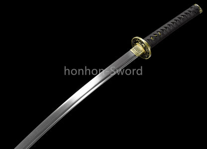 High Manganese Steel Japanese Katana Samurai Sword Full Tang Real Battle Ready